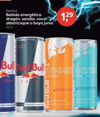 Red Bull - Bebida Energetica Aragon, Sandia, Coco, Albaricoque O Baya Junio
