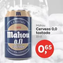 Mahou - Cerveza 0,0 Tostada