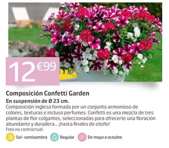 Composicion Confetti Garden