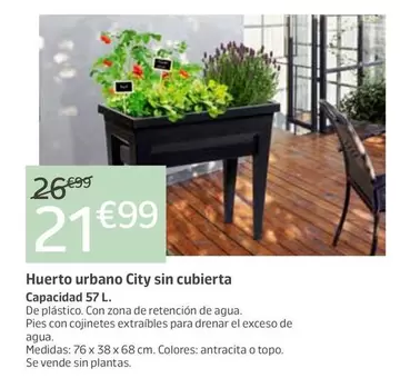 Huerto Urbano City Sin Cubierta