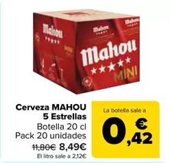 Mahou - Cerveza 5 Estrellas