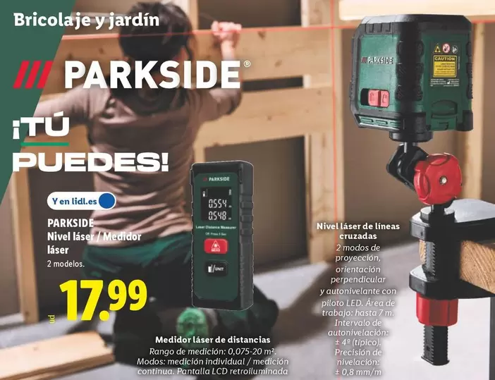 Parkside - Nivel Láser /Medidor Láser