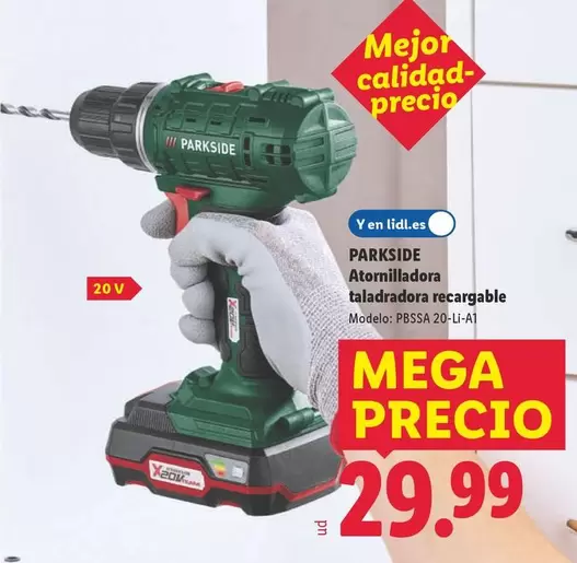 Parkside - Atornilladora Taladradora Recargable