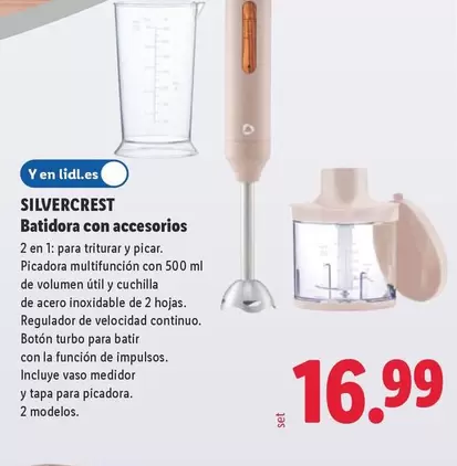SilverCrest - Batidora Con Accesorios