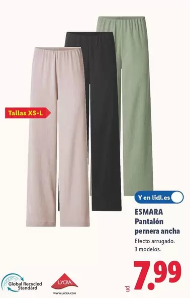 Esmara - Pantalon Pernera Ancha