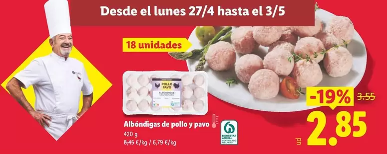 Albóndigas De Pollo Y Pavo