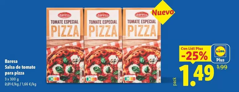 Baresa - Salsa De Tomate Para Pizza