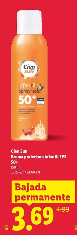 Cien Sun - Bruma Protectora Infantil FPS 50+