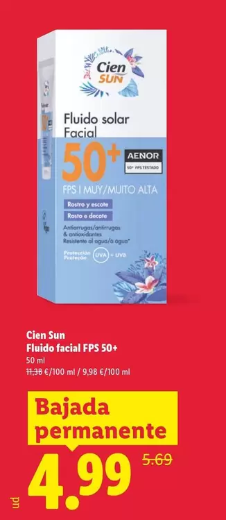 Cien Sun - Fluido Facial FPS 50+