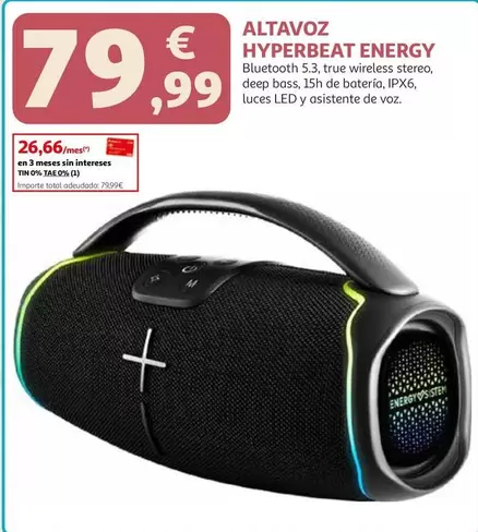 Total - Altavoz Hyperbeat Energy