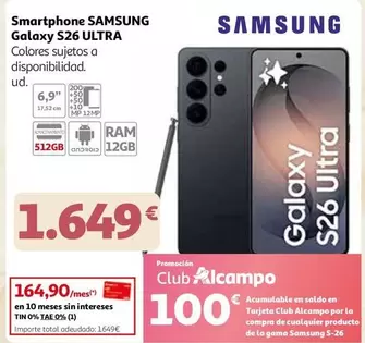 Samsung - Smartphone Galaxy S26 Ultra