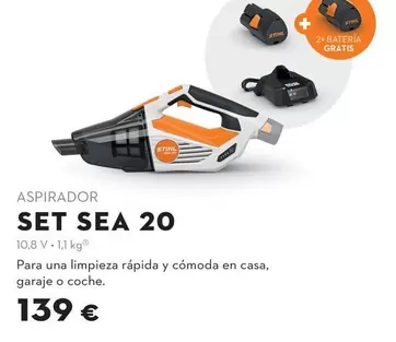 Aspirador Set SEA 20