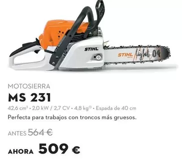 Motosierra MS 231