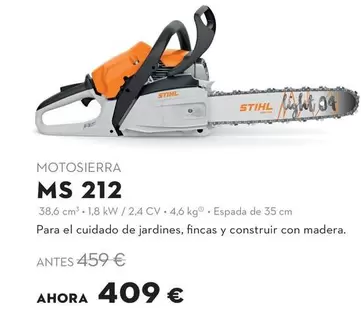 Stihl - Motosierra MS 212