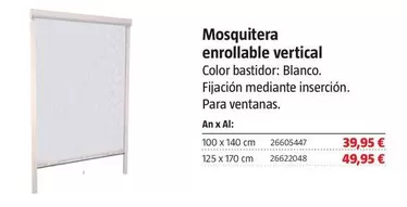 Mosquitera Enrollable Vertical