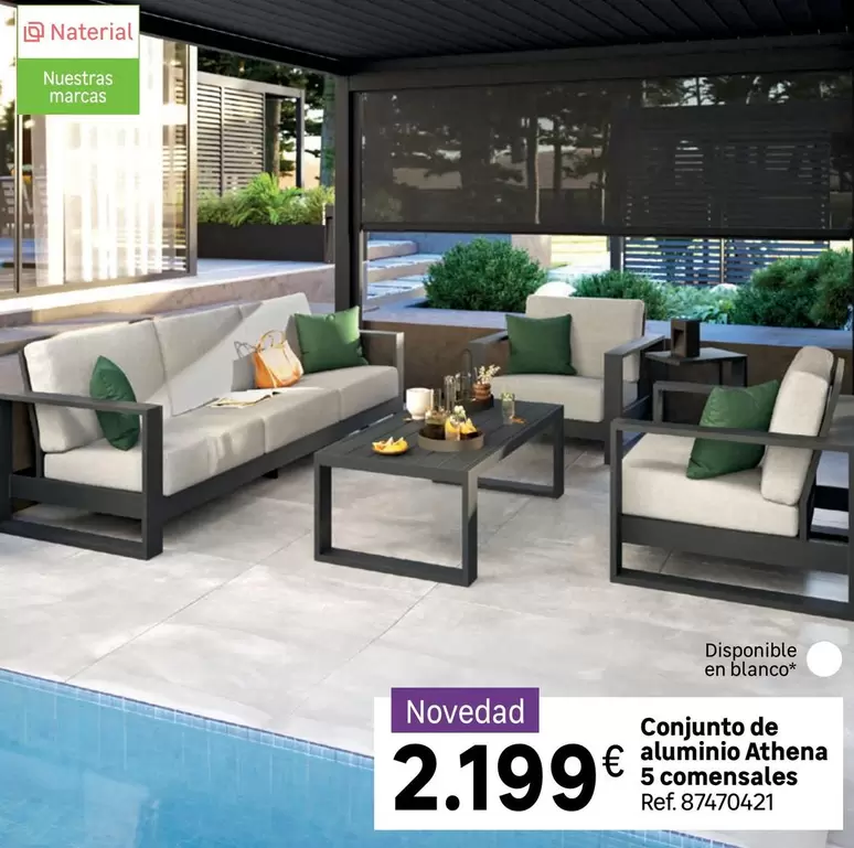 Blanco - Conjunto De Aluminio Athena 5 Comensales