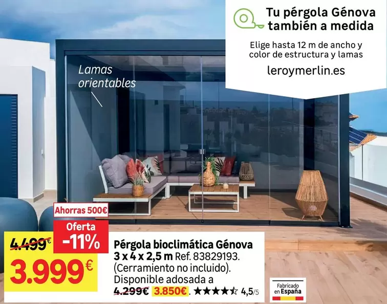 Genova - Pergola Bioclimatica
