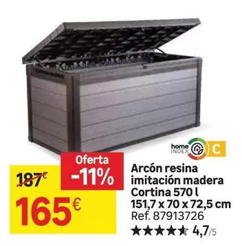 home - Arcon Resina Imitacion Madera Cortina 570l