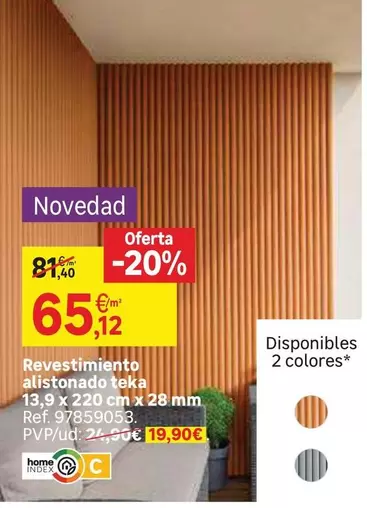 Teka - Revestimiento Alistónado