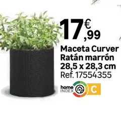 curver - Maceta Curver Ratan Marron
