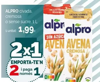 Alpro - Civada, Cremosa O Sense Sucre