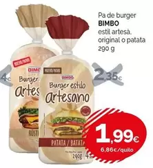 Bimbo - Pa De Burger Estilo Artesà, Original O Patata