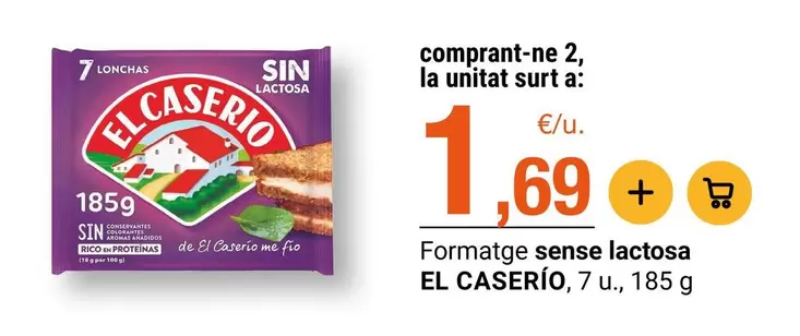 El Caserío - Formatge Sense Lactosa