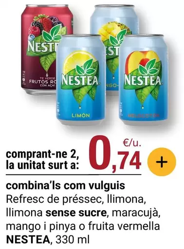 Nestea - Refresc De Préssec, Llimona, Llimona Sense Sucre, Maracujá, Mango I Pinya O Fruita Vermella