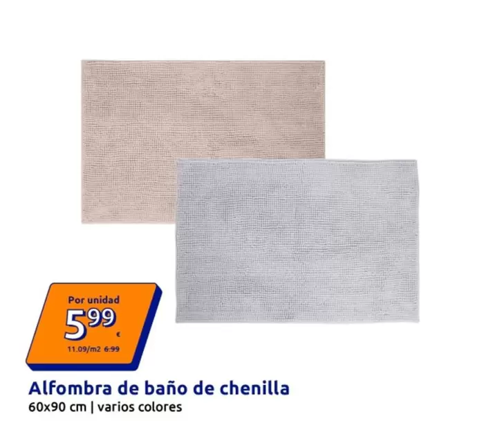 Alfombra De Bano De Chenilla