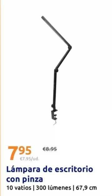 Lámpara De Escritorio Con Pinza