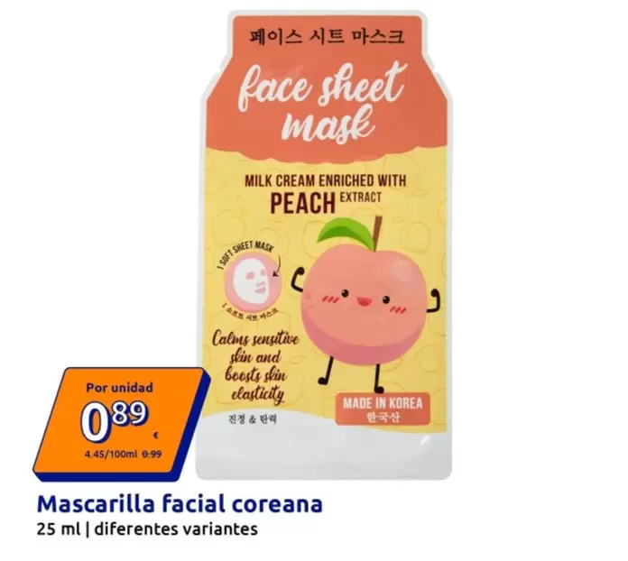 Mascarilla Facial Coreana