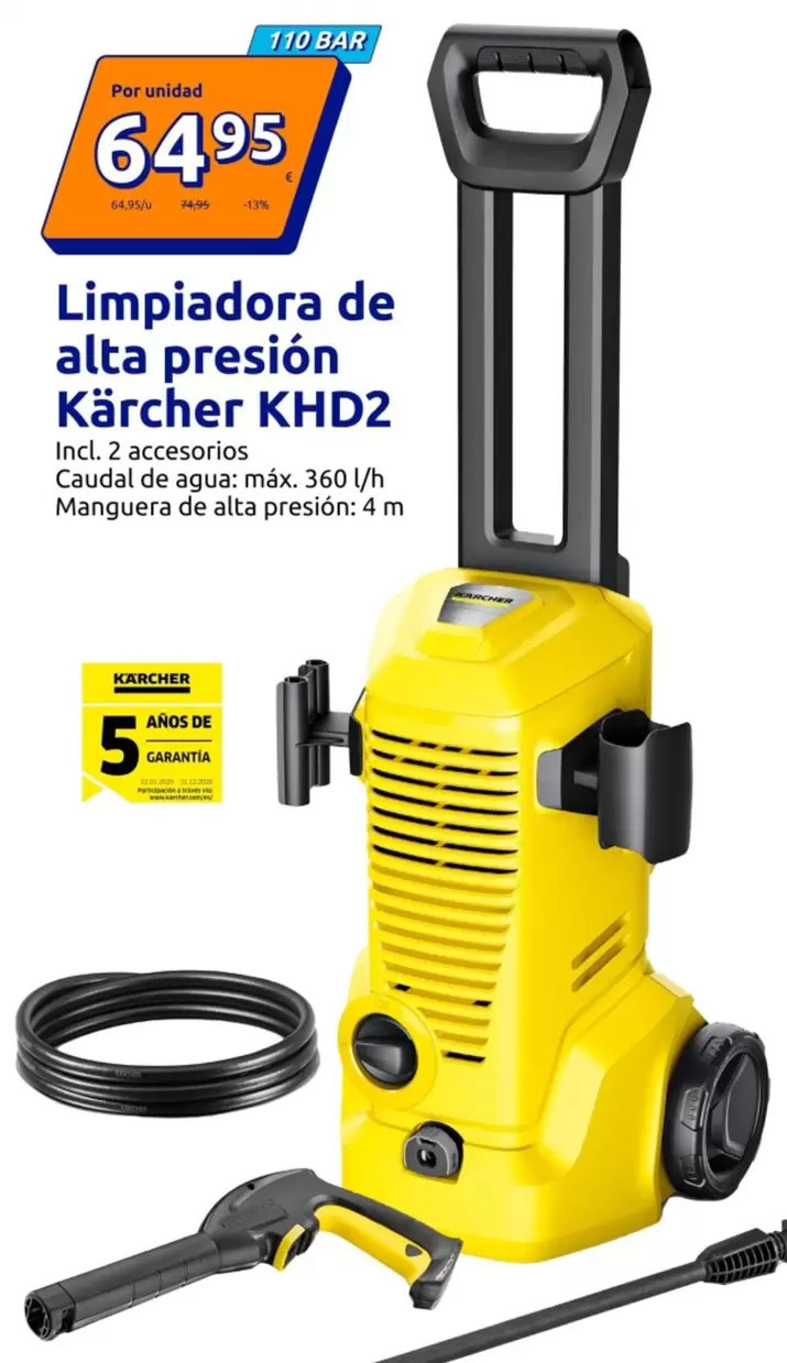 Kärcher - Limpiadora De Alta Presion KHD2