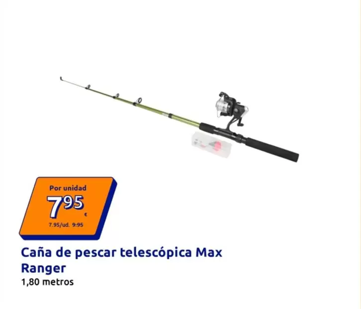 Max Ranger - Caña De Pescar Telescópica 