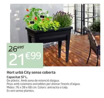 Huerto Urbano City Sin Cubierta