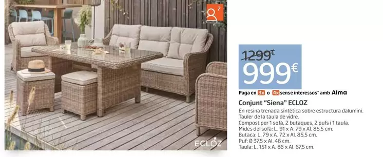 Ecloz - Conjunto ''Siena''