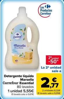 Carrefour Essential - Detergente Líquido Marsella