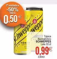Schweppes - Tónica Normal/Zero Lata