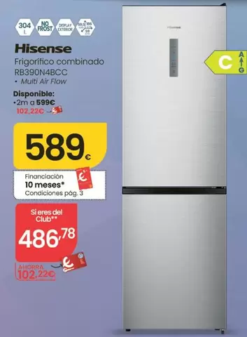 Hisense - Frigorifico Combinado