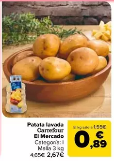 Carrefour El Mercado - Patata Lavada 