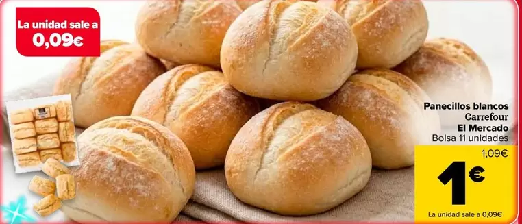Carrefour El Mercado - Panecillos Blancos