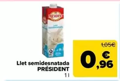 Président - Llet Semidesnatada
