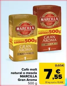 Marcilla - Cafè Molt Natural O Mescla Gran Aroma
