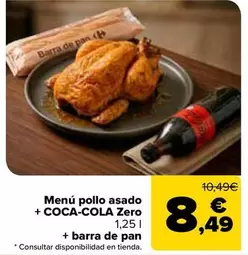 Coca-Cola - Menú Pollo Asado + Coca-cola Zero