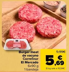 carrefour - Burger Meat De Vacuno
