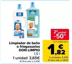 Don Limpio - limpiador de baño o friegasuelos