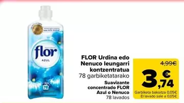 Flor - Urdina Eco Nenuco Leungarri Kontzentanatua