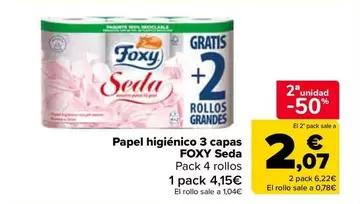 Foxy - Papel Higiénico 3 Capas