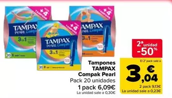 Tampax - Tampones Compak Pearl