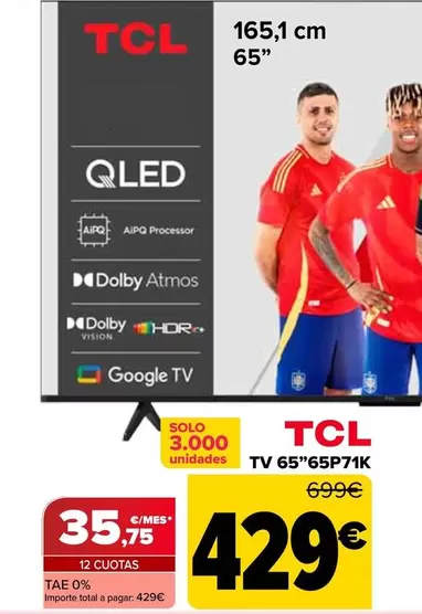 TCL - TV 65\65P71K