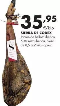 Sierra De Codex - Jamon De Bellota Iberico 50% Raza Iberica